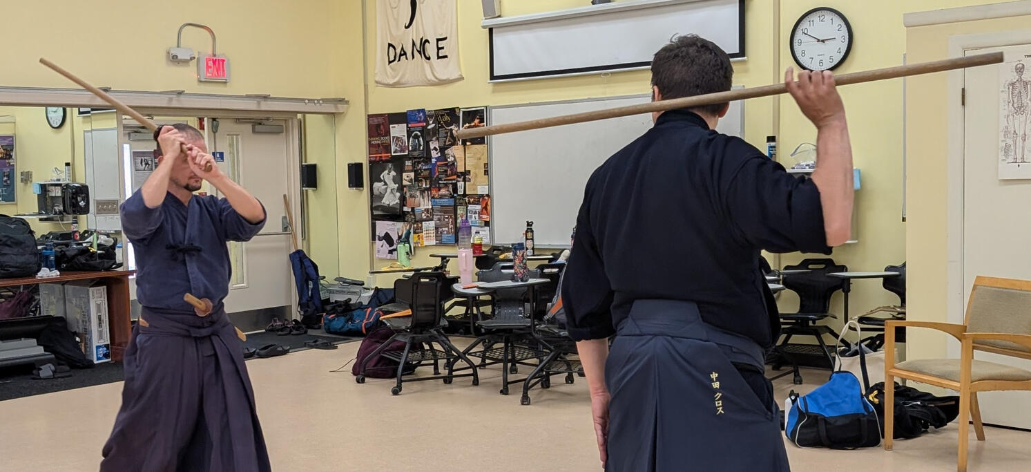 Practice in the hall